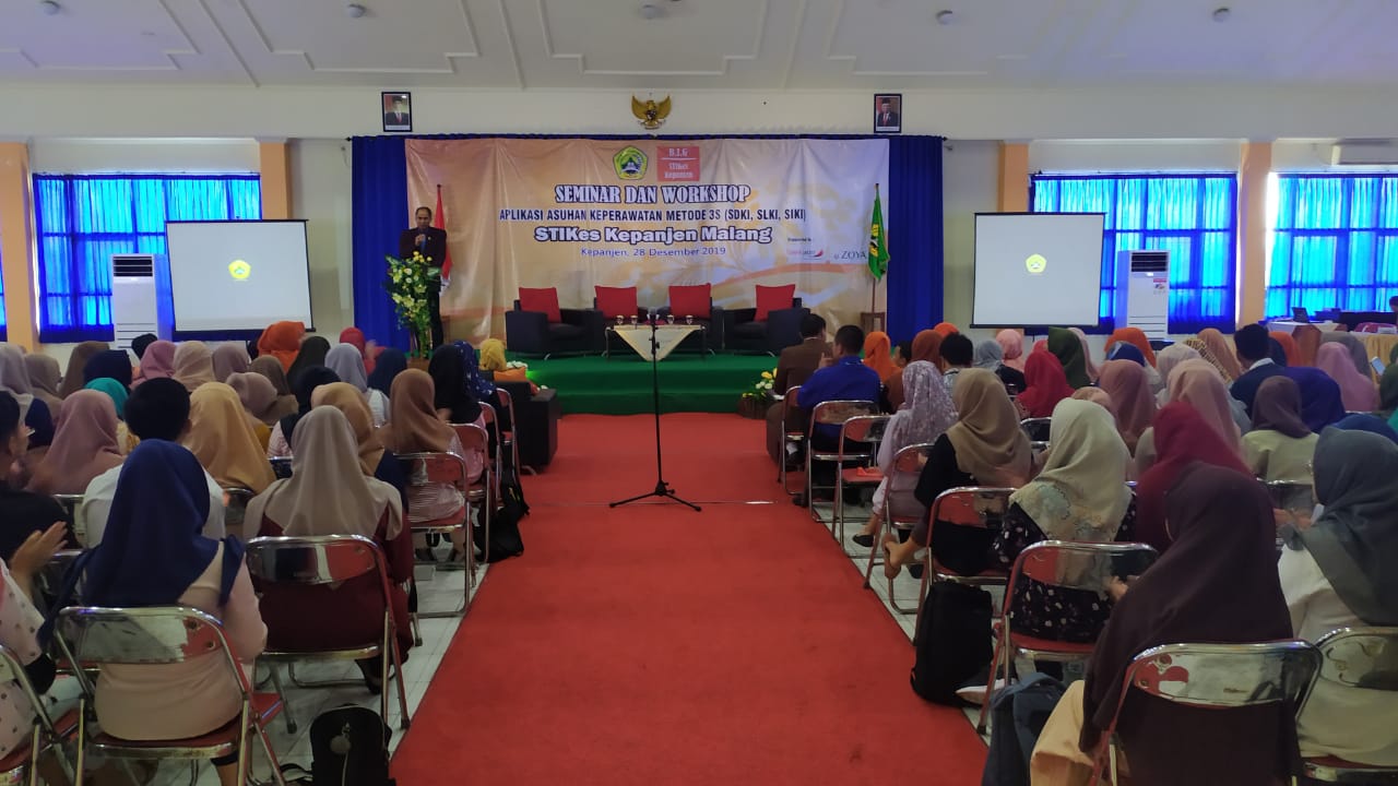Sambutan Ketua DPD PPNI Kabupaten Malang, Bapak Lulus Condro Trikoratno, S.Kep., Ns., M.Si. dalam Seminar dan Worksop Aplikasi Asuhan Keperawatan Metode 3S (SDKI, SLKI, SIKI)