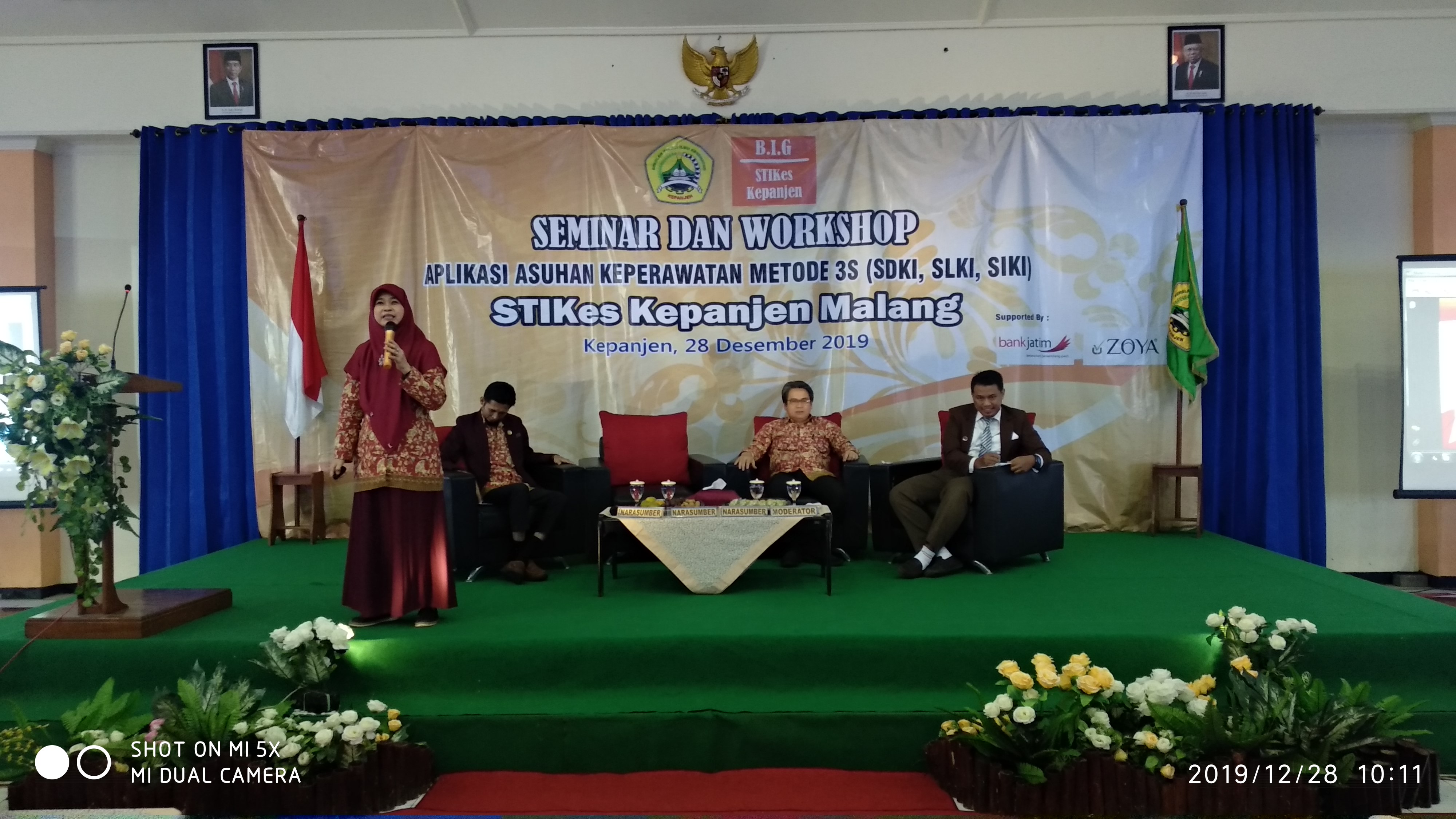 Pembicara materi SLKI, Ibu Ns. Ernawati, M.Kep., Sp.Kep.M.B.