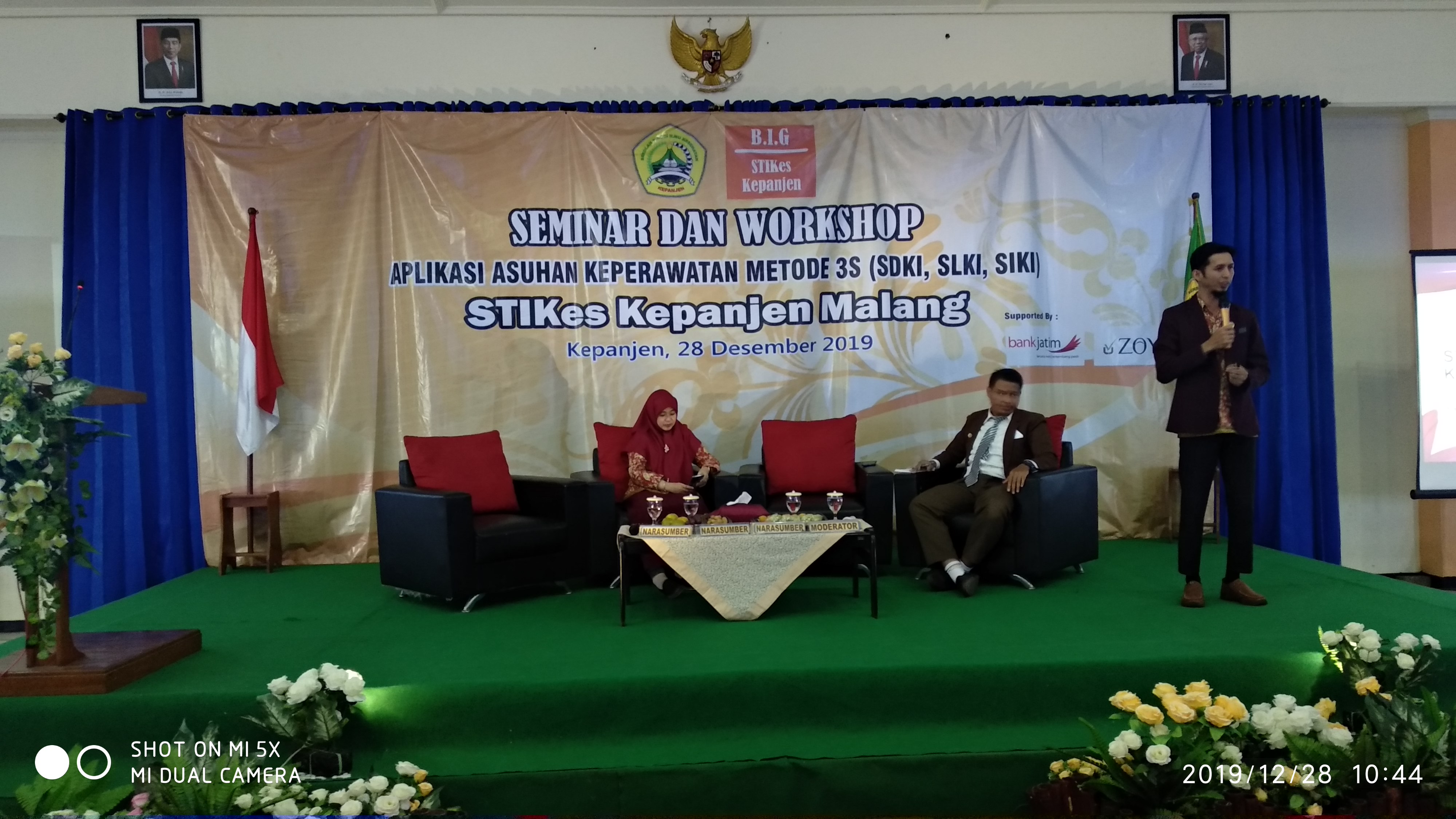Pembicara materi SIKI, Bapak Ns. Muhamad Adam, M.Kep. Sp.Kep.M.B.