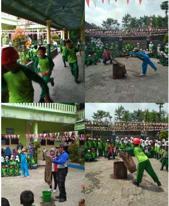 Simulasi Bencana Kebakaran Oleh Mahasiswa Prodi Ners Departemen Gadar Komunitas STIKes Kepanjen (1)